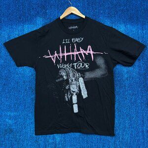 Lil Baby Wham World Tour Rap T-Shirt Size Large